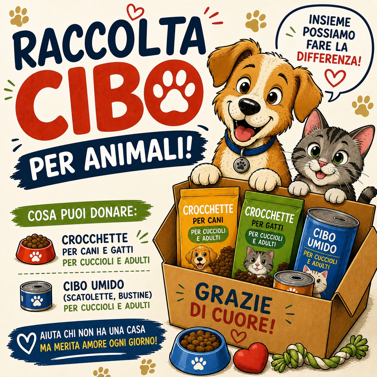 Raccolta cibo animali
